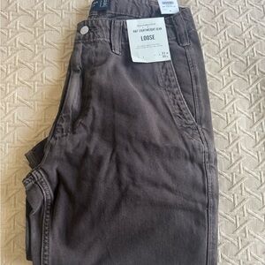 Abercrombie & Fitch Chocolate Brown Loose Lightweight Jeans